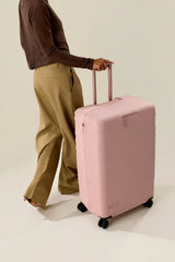 The Large Check-In Luggage Cover in Atlas Pink